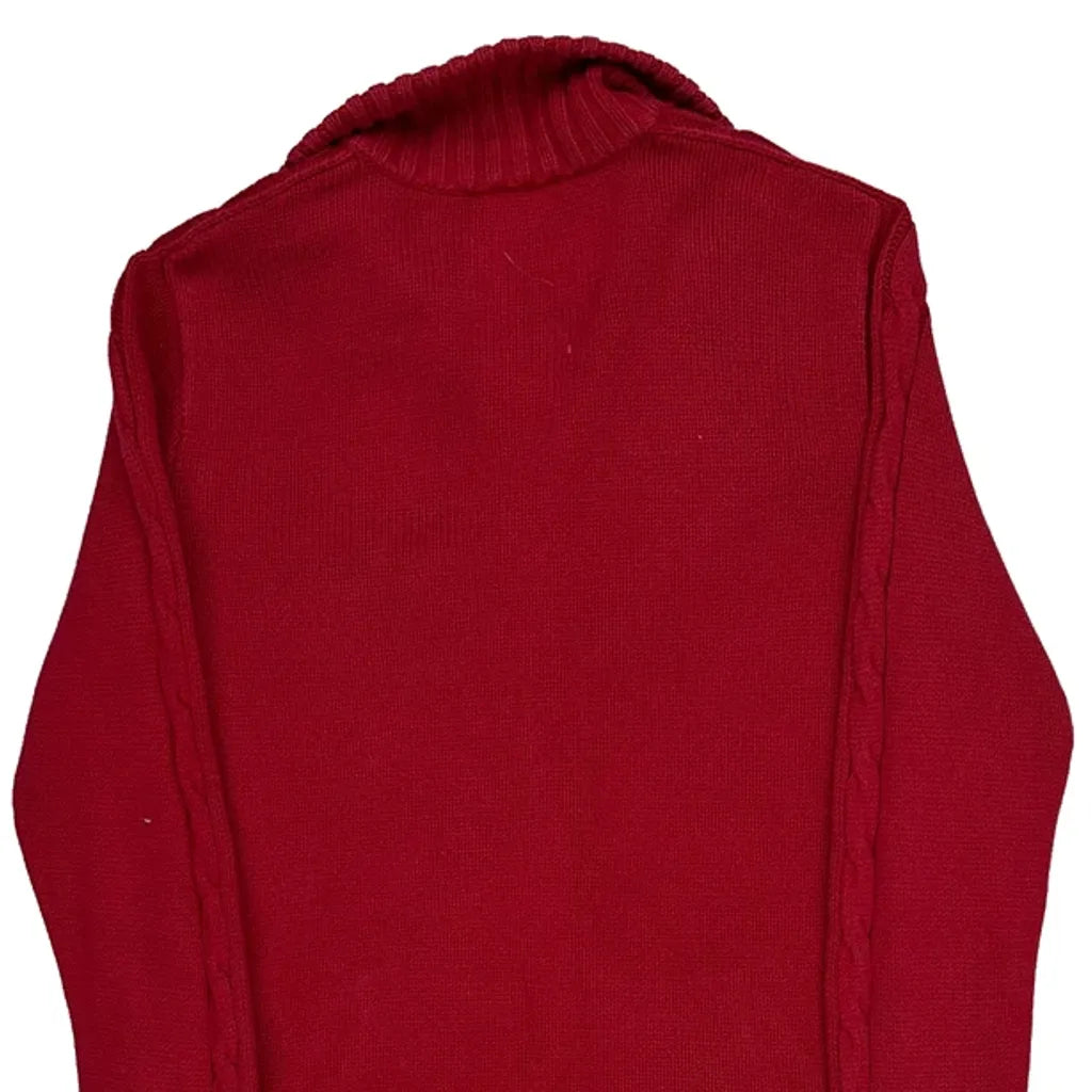 Ralph Lauren Sport Zip Up - Small Red Cotton