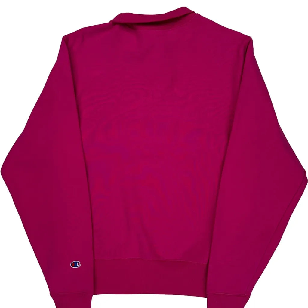 Reverse Weave Champion Hoodie - Small Red Cotton Blend