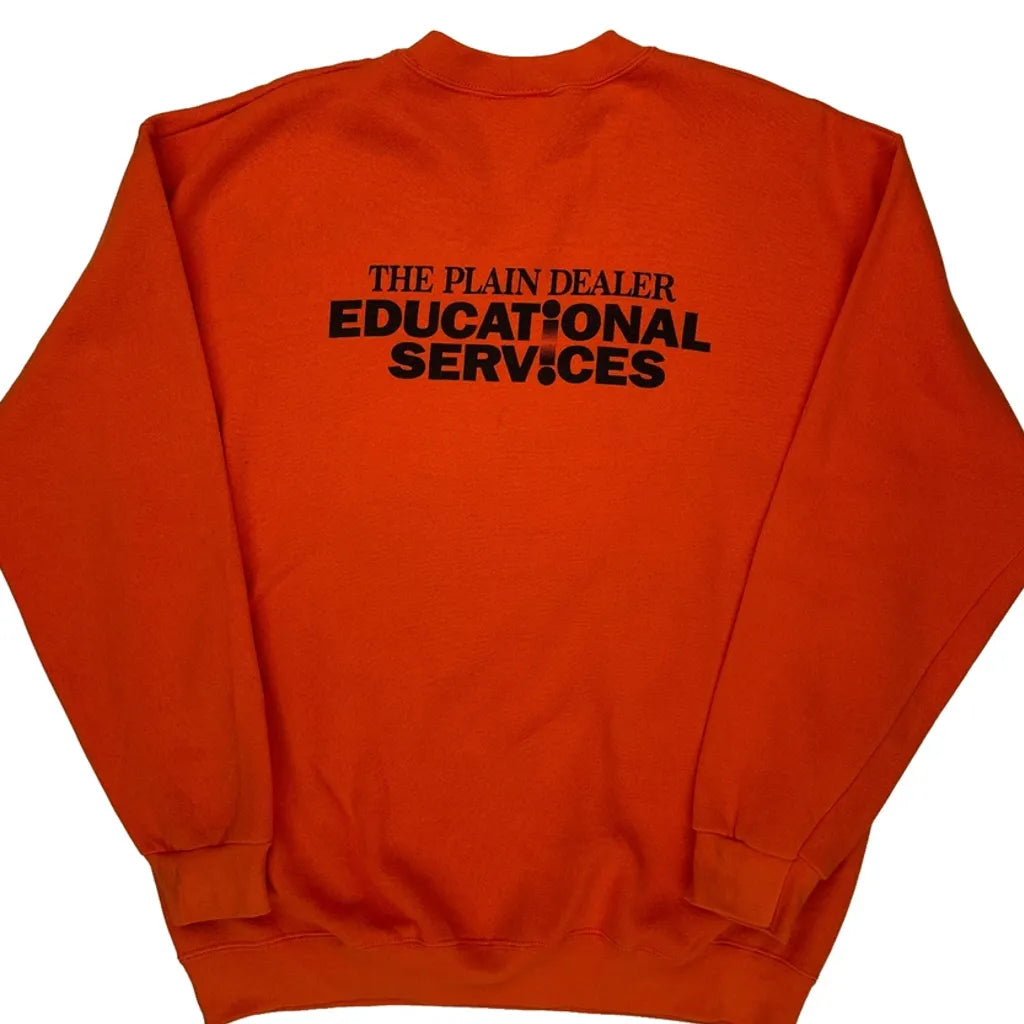Dream-Seats Lee Graphic Sweatshirt - Large Orange Cotton