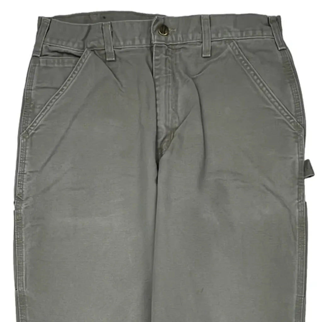 Carhartt B11 Des Carpenter Pants - 32W 33L Gray Cotton