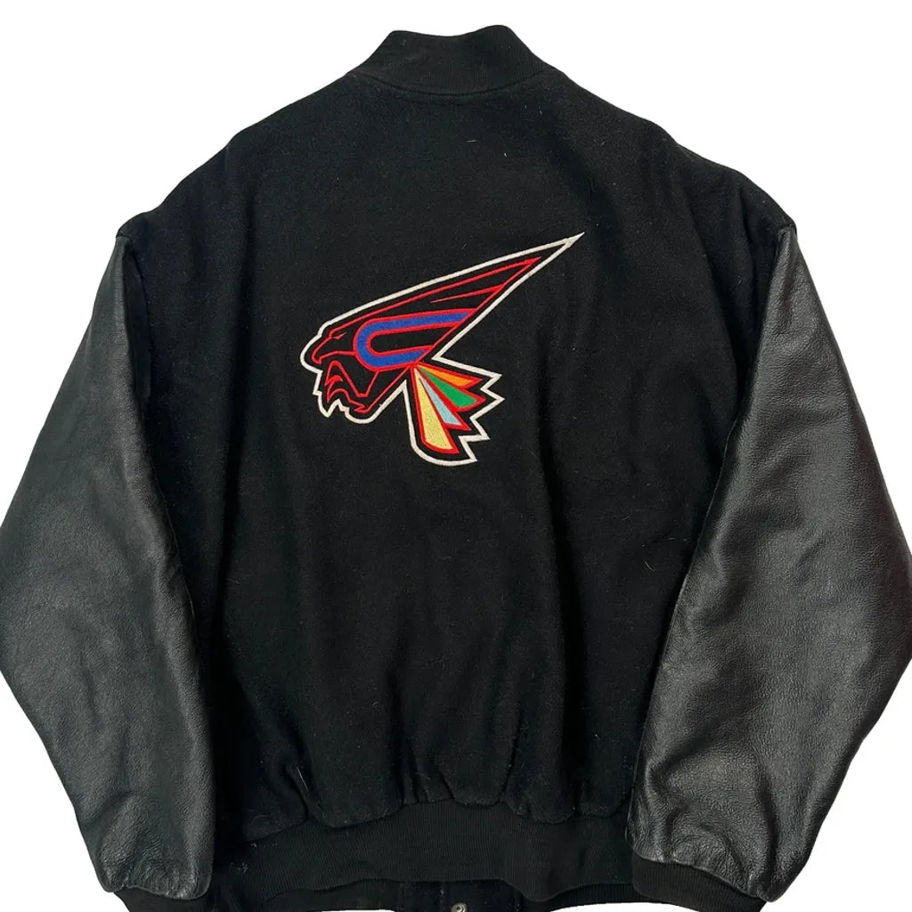 Chesterfield Falcons Hockey Pannill Varsity Jacket - XL Black Wool Blend