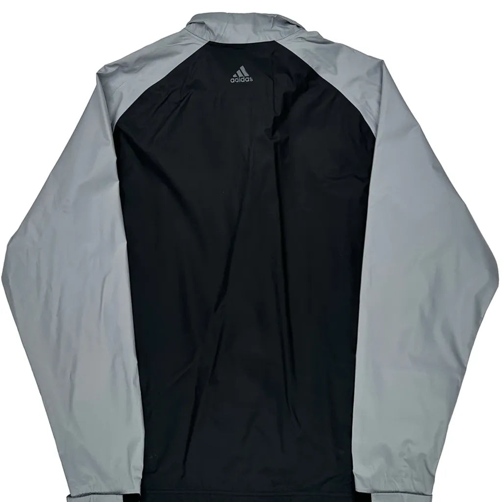 Adidas Windbreaker - Large Gray Polyester