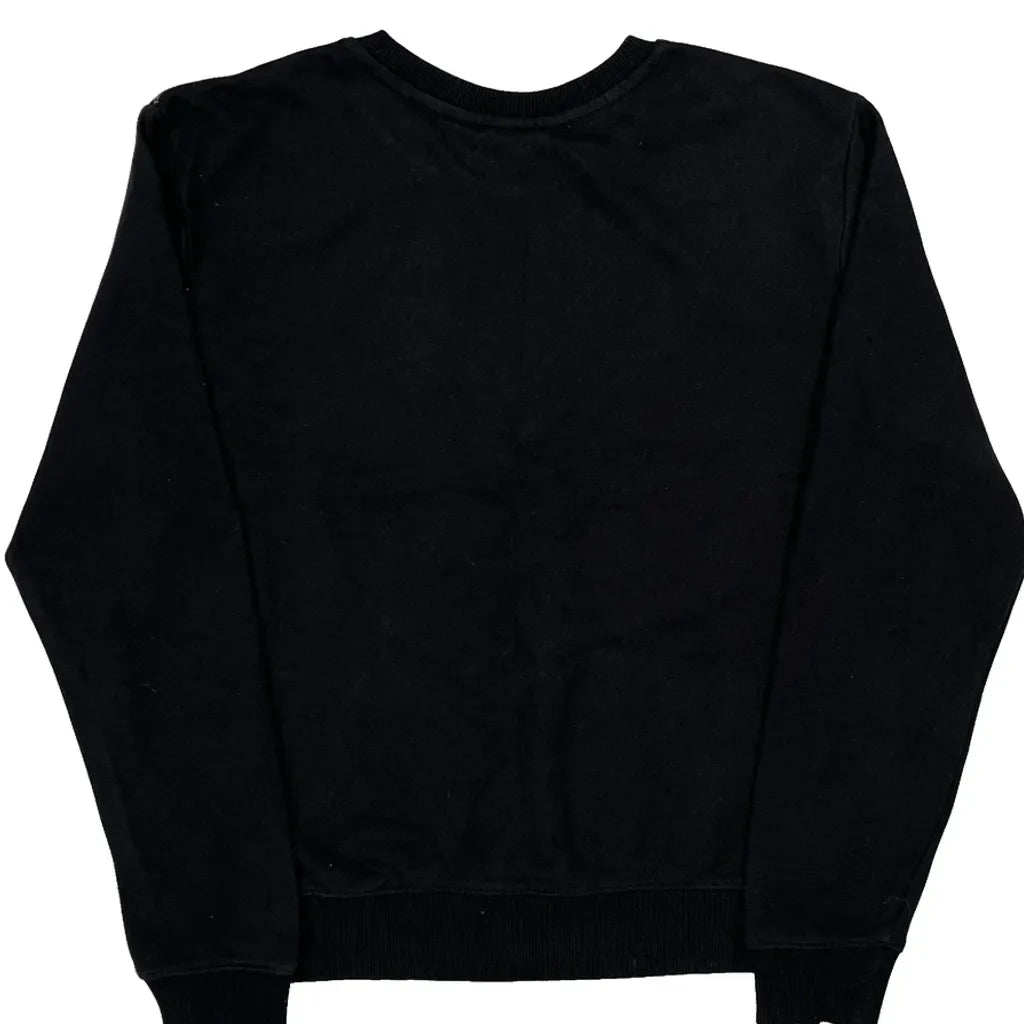 Fila Spellout Sweatshirt - Medium Black Cotton