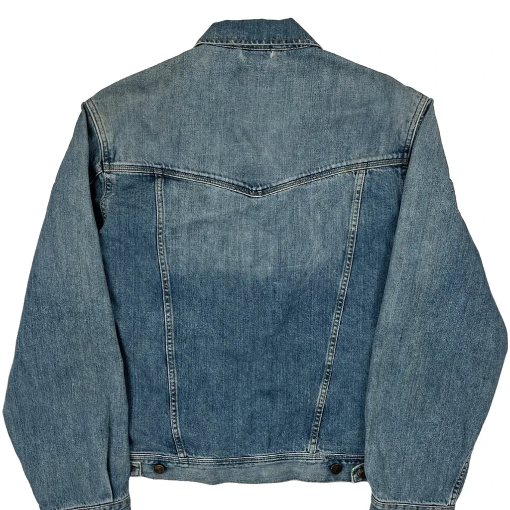 Wrangler Denim Jacket - Large Blue Denim