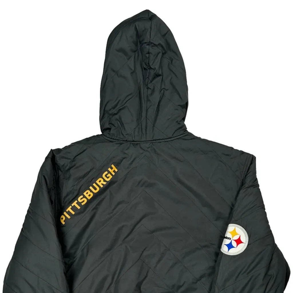 Steelers Nfl Football Windbreaker - Medium Black Polyester