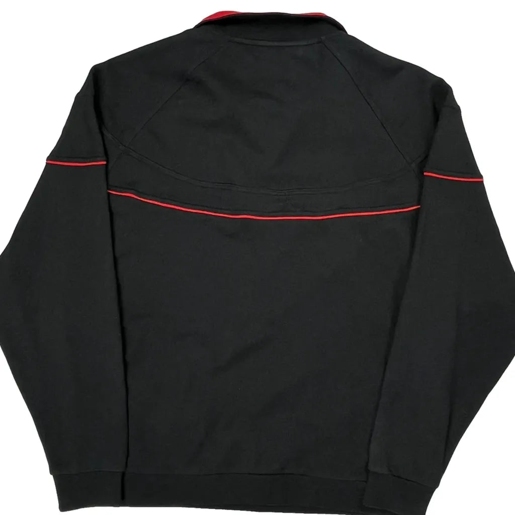 Jordan Collared 1/4 Zip - Large Black Polyester