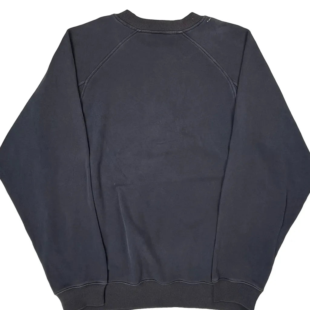 Faded Adidas Raglan Graphic Sweatshirt - XL Gray Cotton