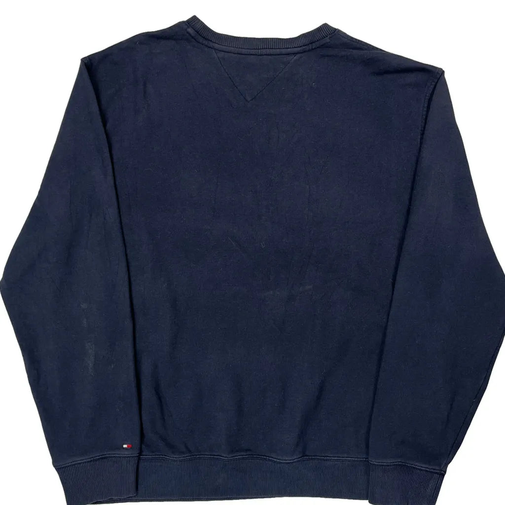 Tommy Hilfiger Graphic Sweatshirt - XL Navy Cotton