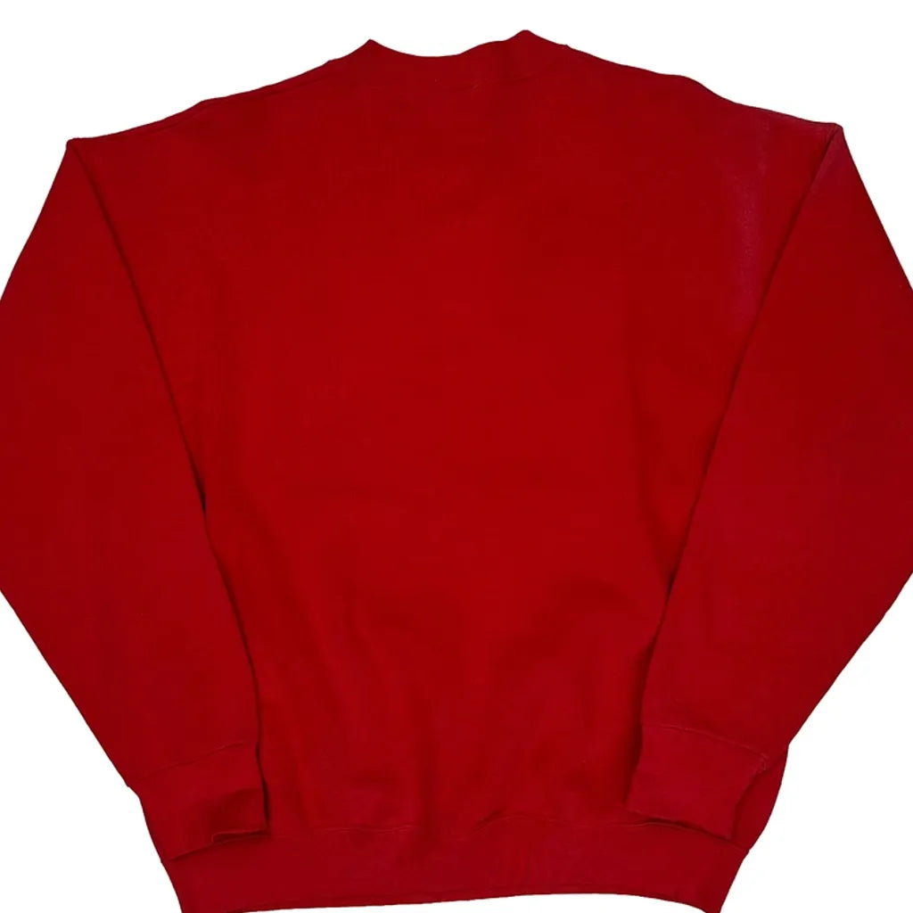 Looney Tunes Cartoon Sweatshirt - XL Red Cotton