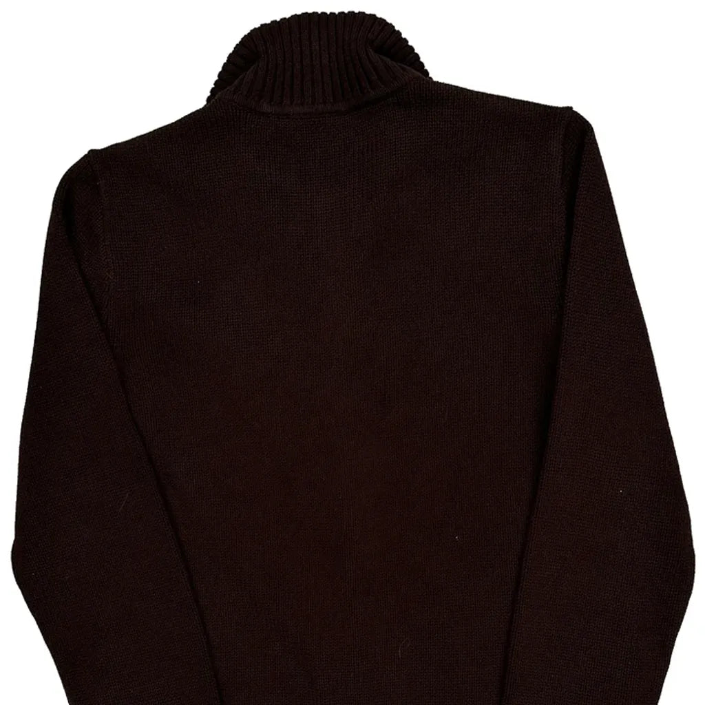 Ralph Lauren Zip Up - Medium Brown Cotton