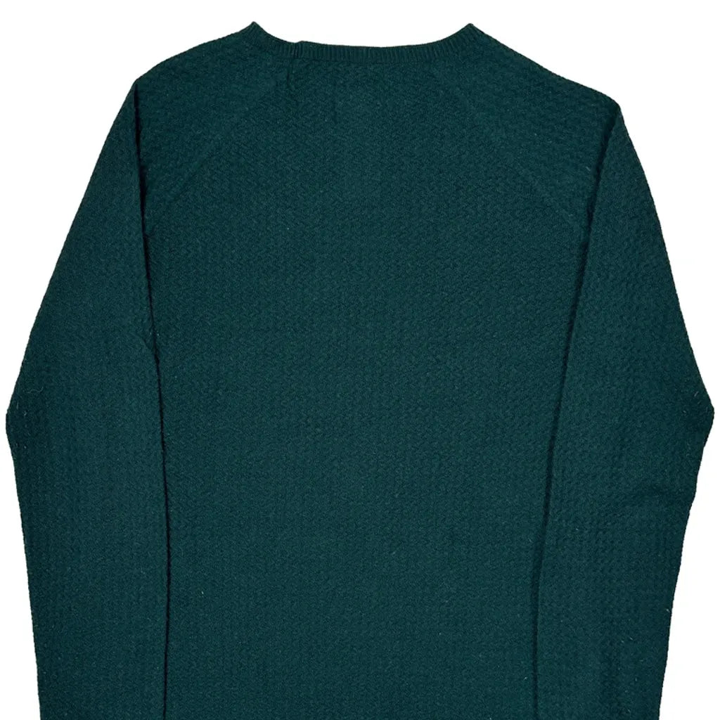 Patagonia Sweatshirt Fleece - Large Green Merino Wool Blend