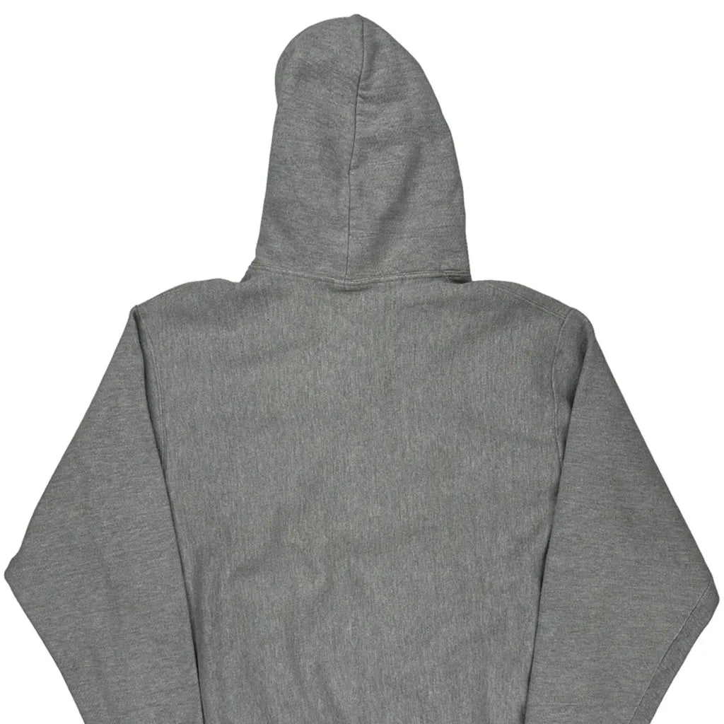 Reverse Weave Champion Hoodie - Large Gray Cotton Blend
