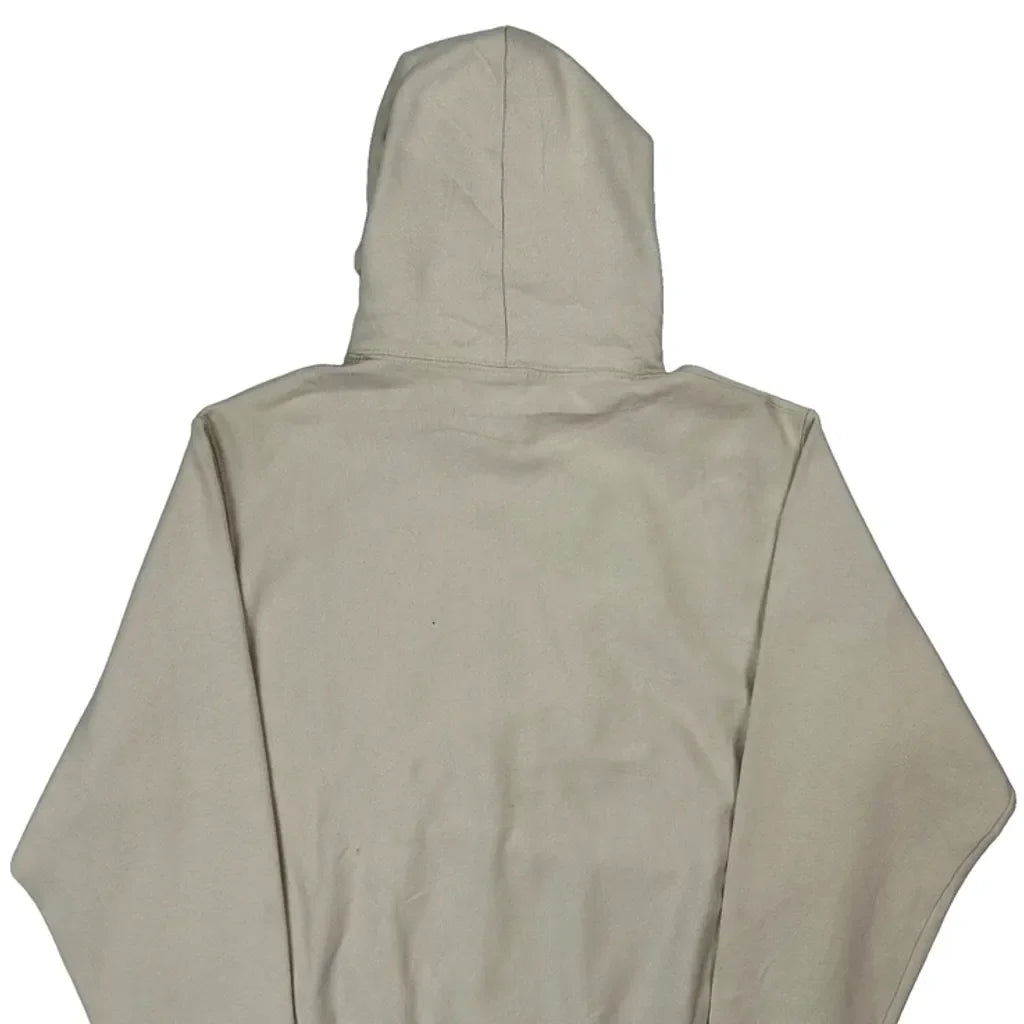 Reverse Weave Champion Hoodie - Large Beige Cotton
