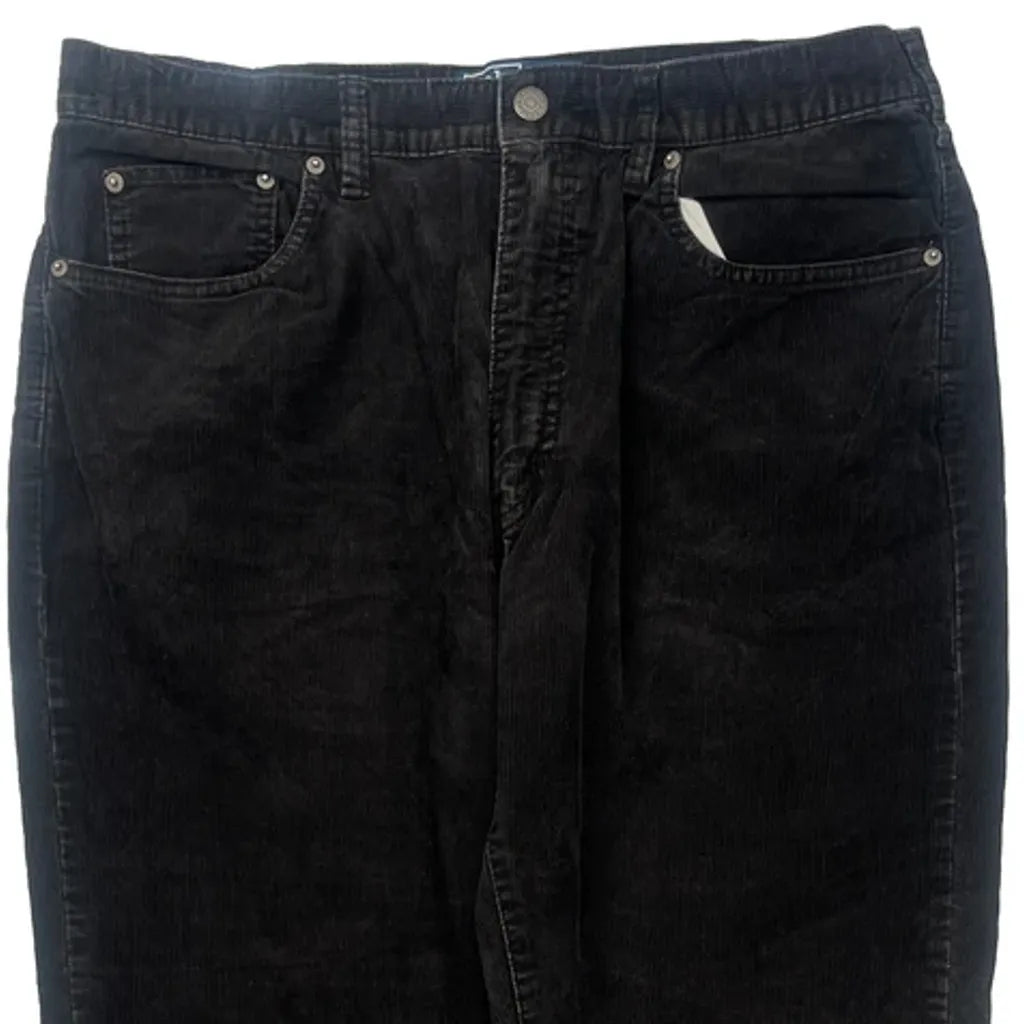 Polo By Ralph Lauren Cord Pants - 34″ Waist Black Cotton