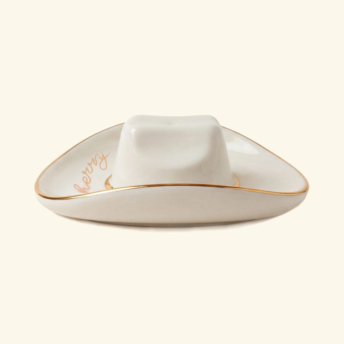 Cowboy Hat Incense Holder (Off-White)