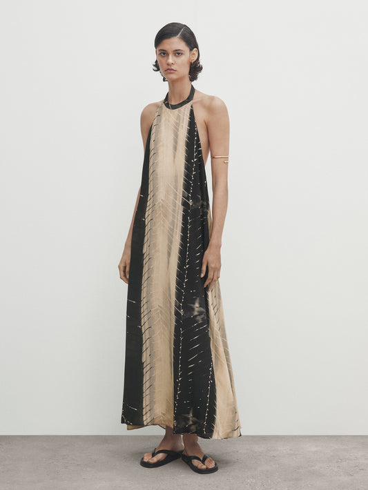 Vestido estampado trazos - MUSGO