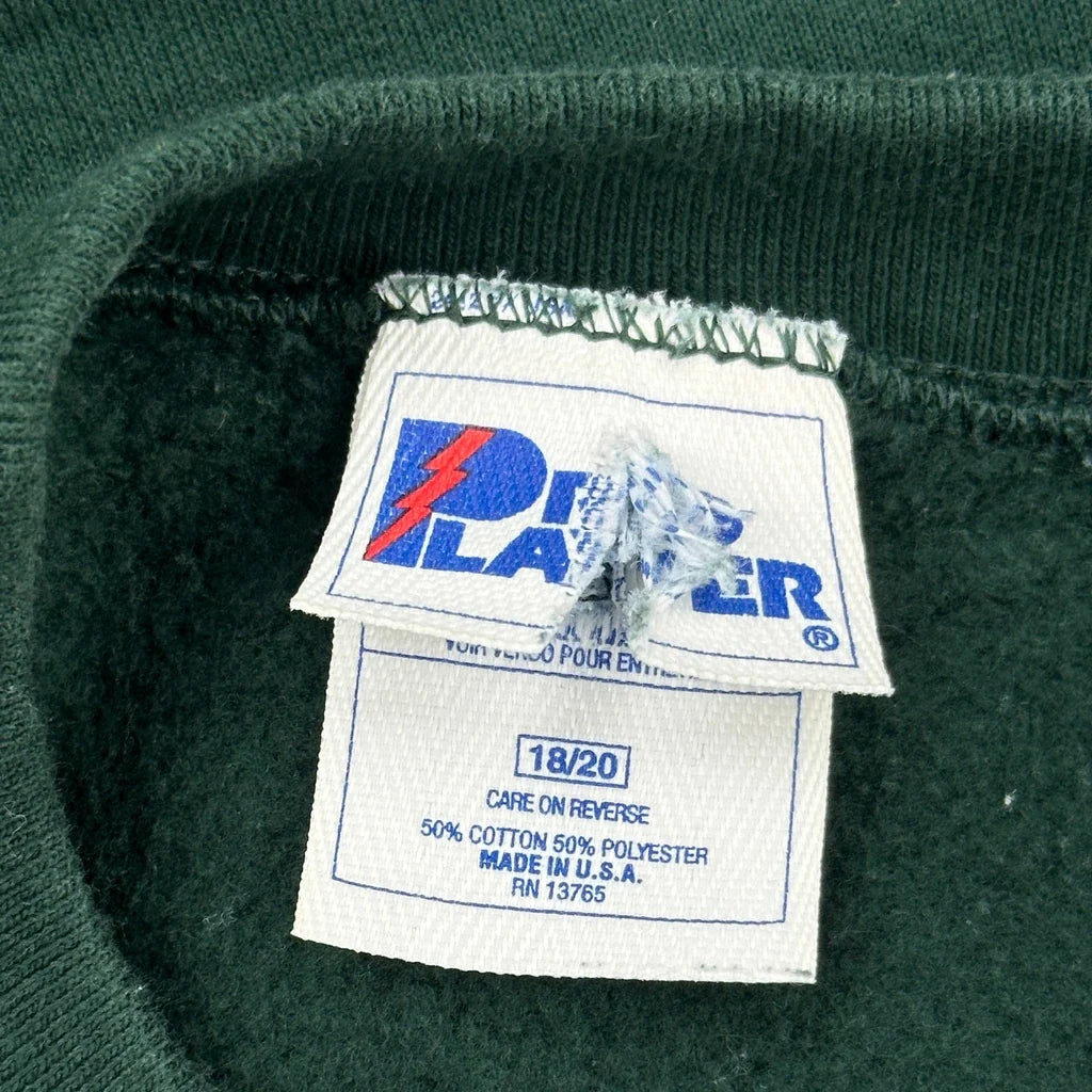 90S Blank Pro Layer Sweatshirt - Small Green Cotton Blend