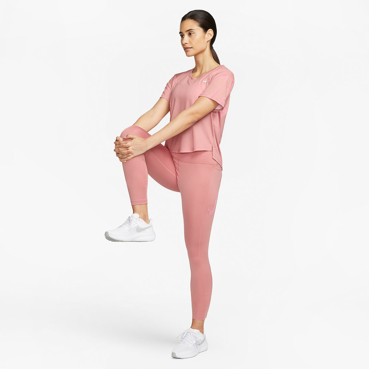 Nike Fast Swoosh 7/8 Tights Red Stardust/Fierce Pink