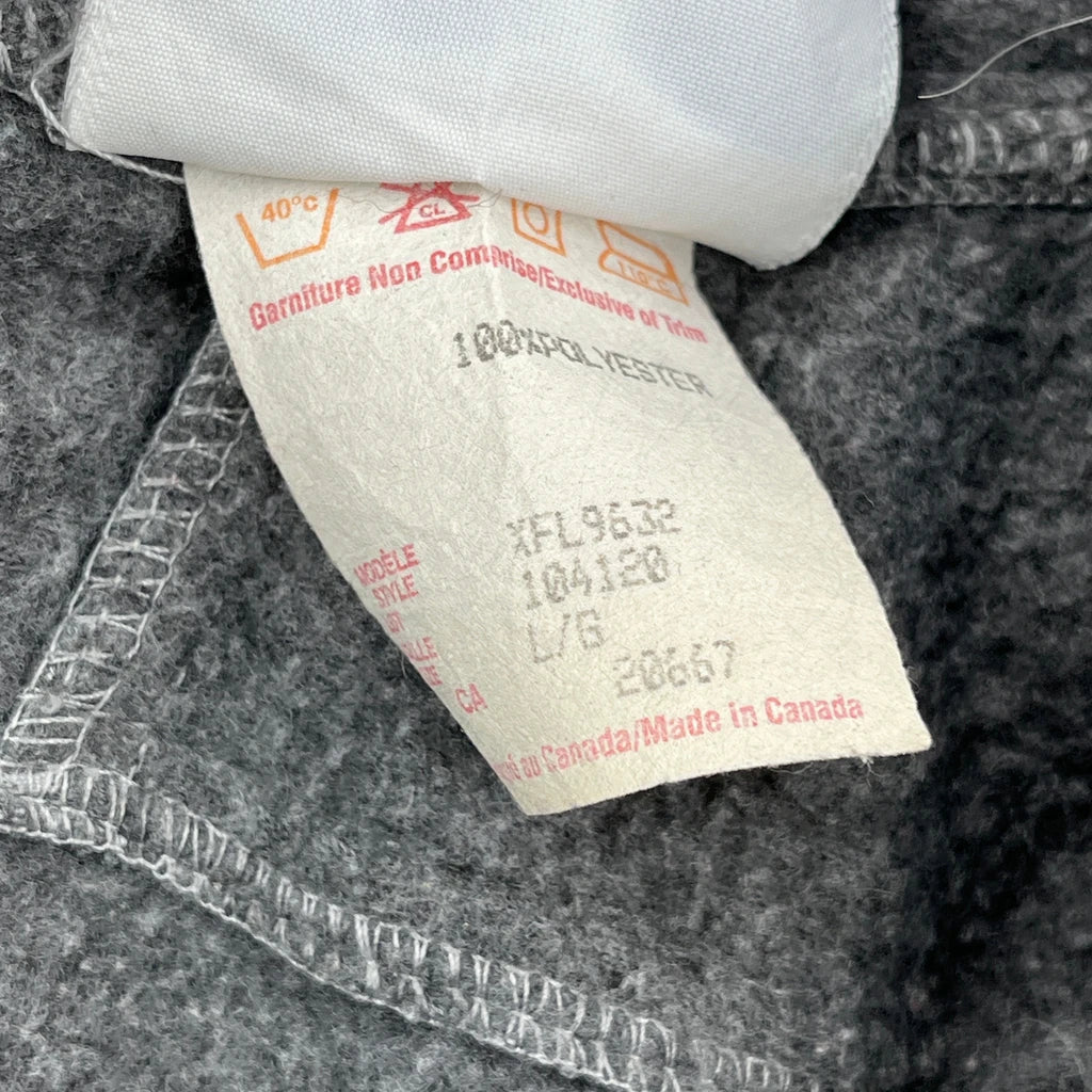 Adidas 1/4 Zip - Large Gray Polyester