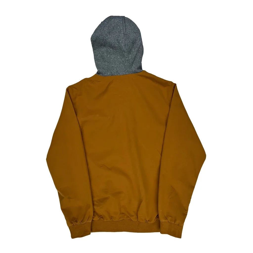 Ecko Unltd Hooded Workwear Shirt Jacket - Large Orange Polyester