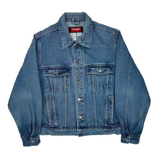 Wrangler Denim Jacket - Medium Blue Cotton
