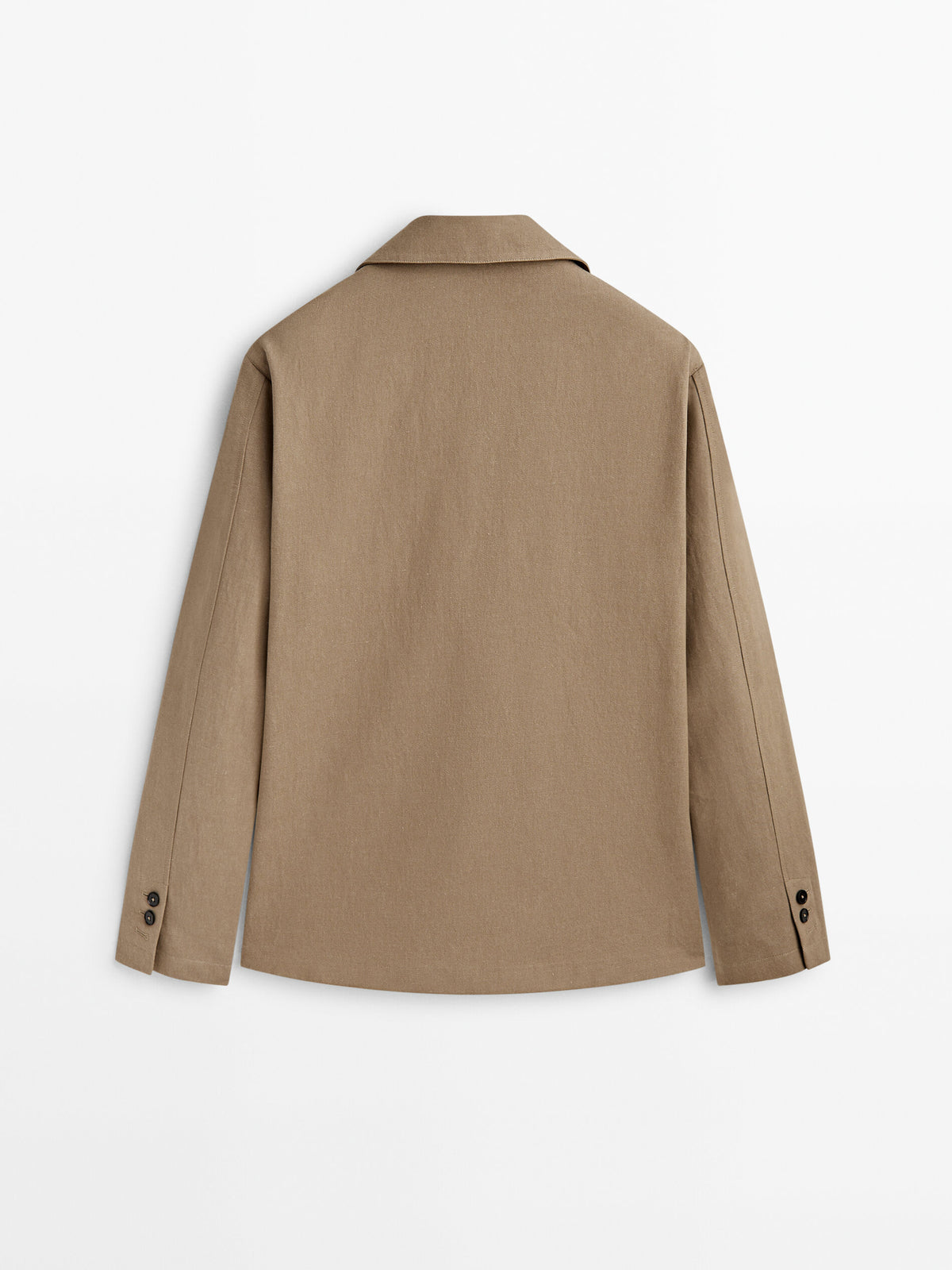 Sobrecamisa mezcla algodón lino bolsillos -Studio - Lavado
