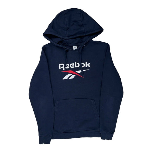 Reebok Hoodie - Medium Navy Cotton