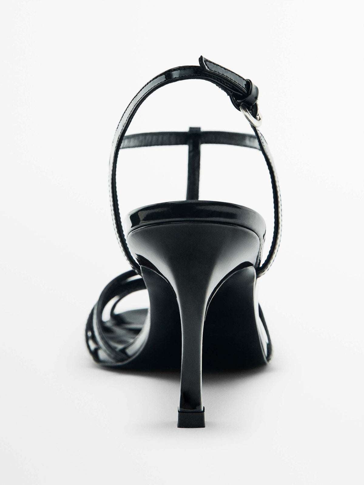 Cangrejera tacón charol - Studio - NEGRO