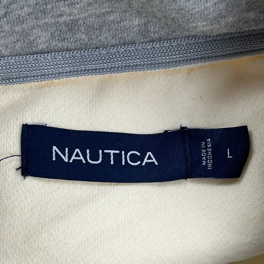Nautica 1/4 Zip - Large Cream Cotton