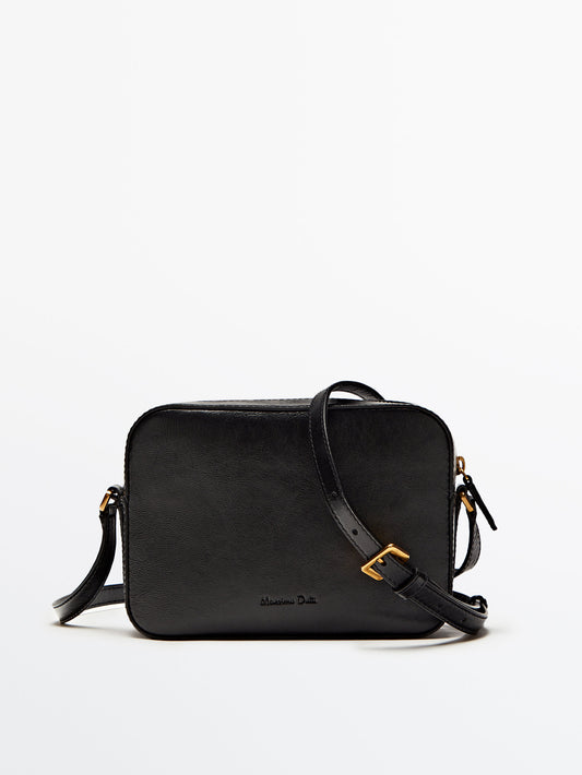 Bolso cámara piel - NEGRO