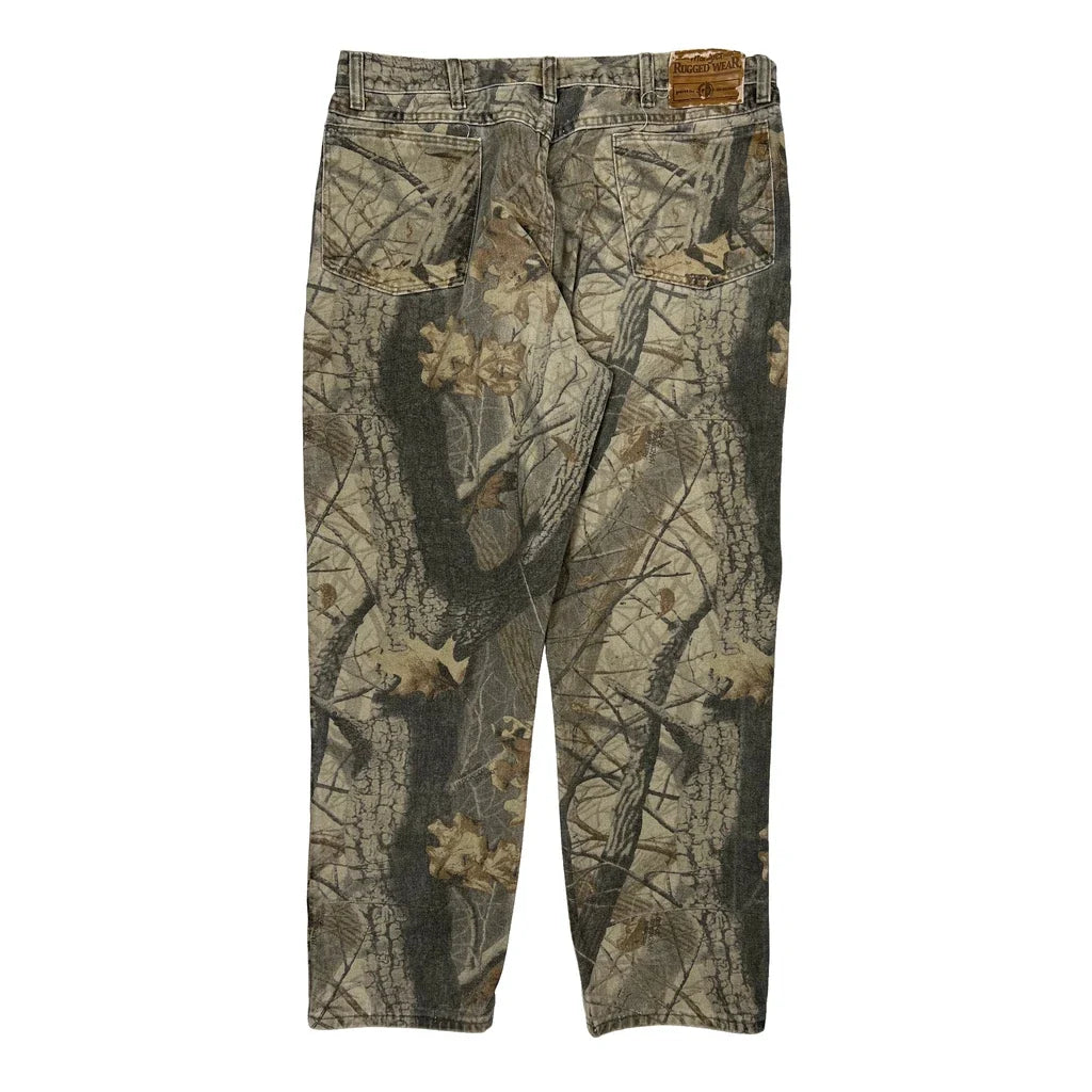Ruggadier Camo Cargo Pants - 35W 32L Camo Cotton