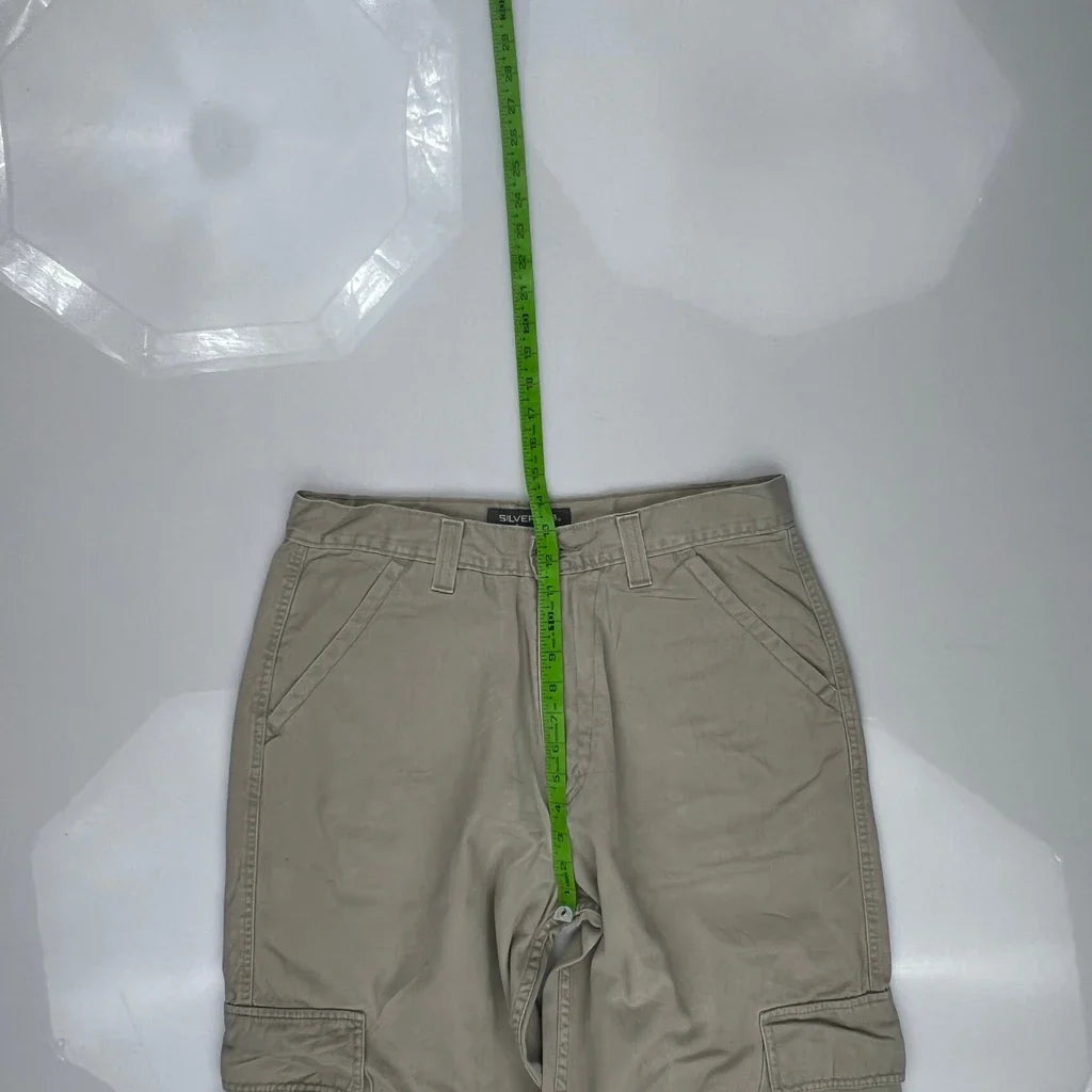 Silver Tab Levis Cargo Pants - 33W 30L Gray Cotton