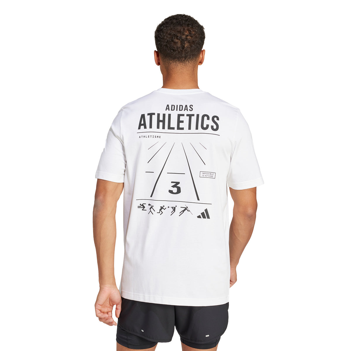 adidas Athlete Maglietta White