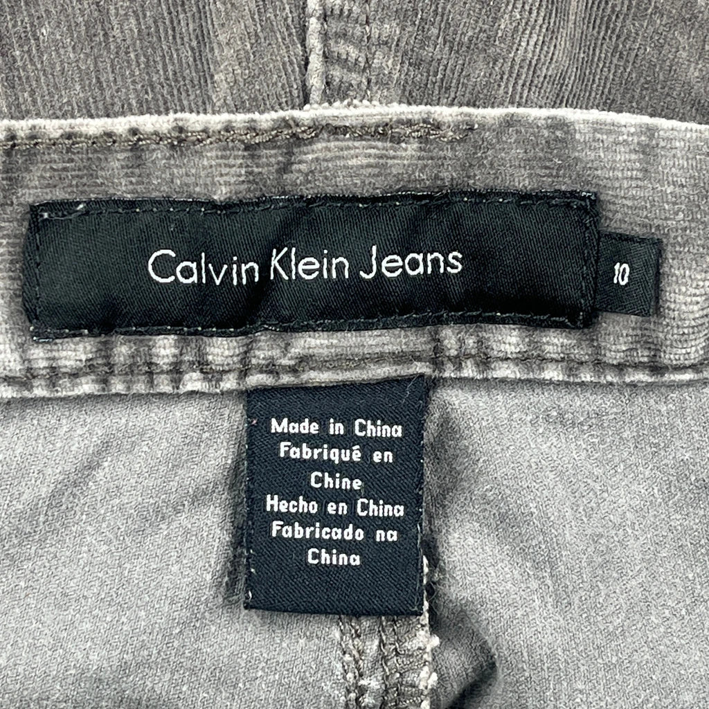 Calvin Klein Jeans Cord Pants - 31″ Waist Gray Corduroy