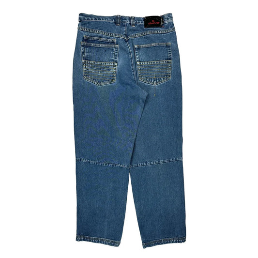 F-92 Fubu Graphic Jeans - 32W 32L Blue Denim