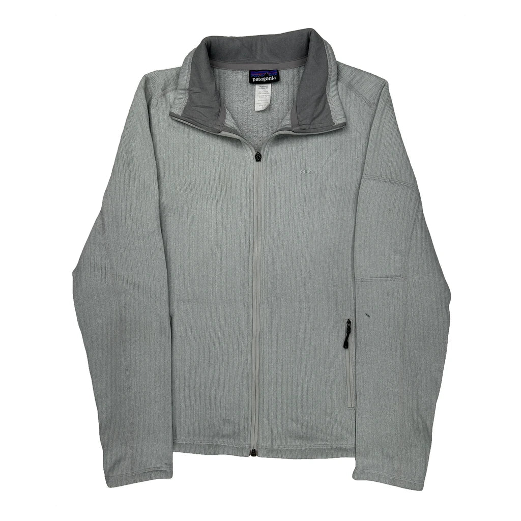 Patagonia Fleece Jacket - Large Gray Polyester