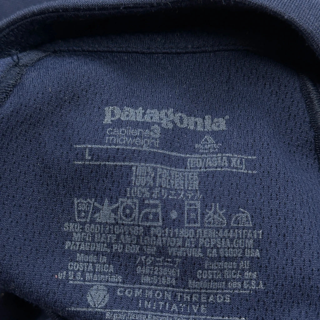 Patagonia 1/4 Zip - Large Blue Polyester