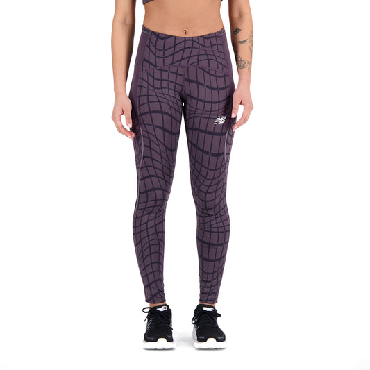 New Balance Printed Impact Run Tights Interstellar