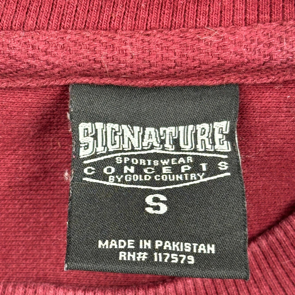 Minnesota Signature College Sweatshirt - Small Burgundy Cotton