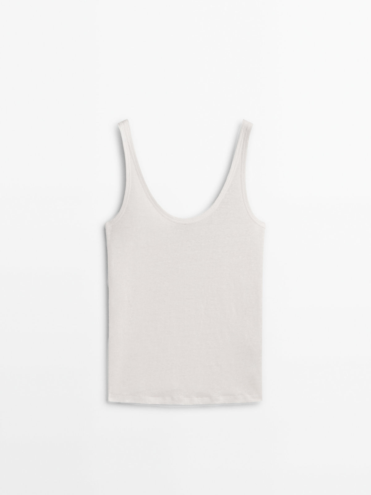 Camiseta lino tirantes - CRUDO