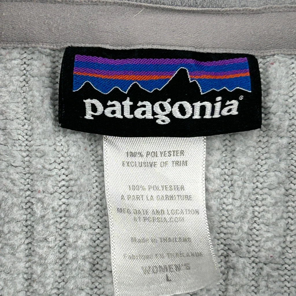 Patagonia Fleece Jacket - Large Gray Polyester