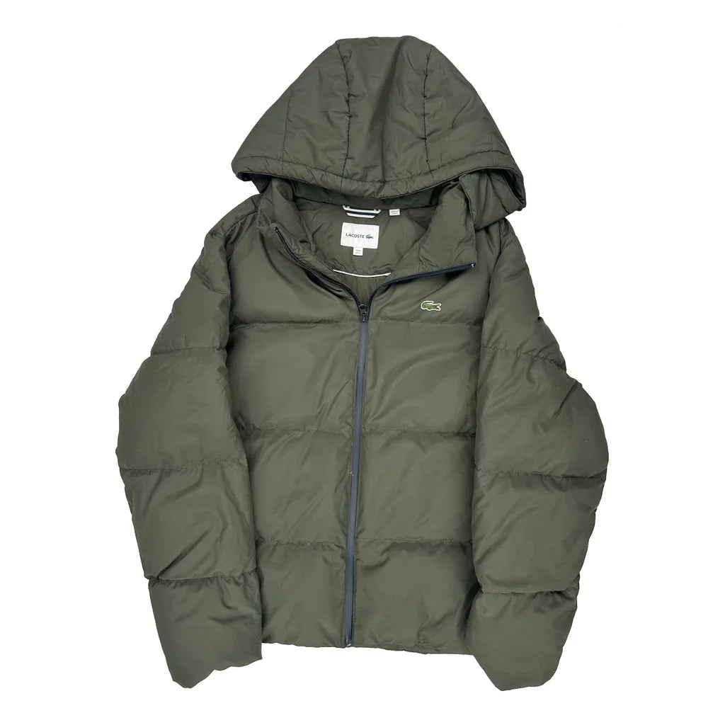 Lacoste Puffer - XL Green Polyester