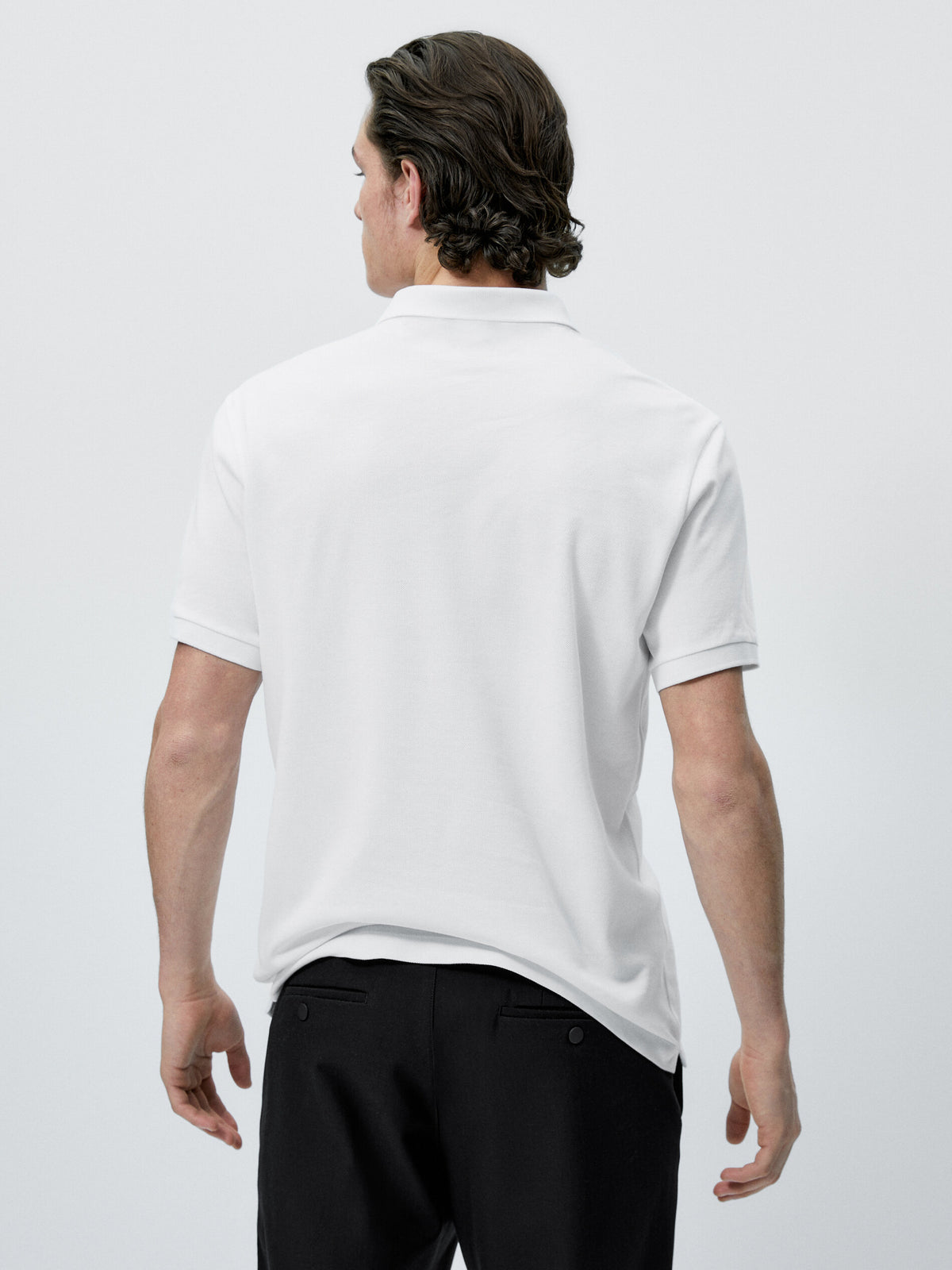 Polo piqué 100% algodón - BLANCO