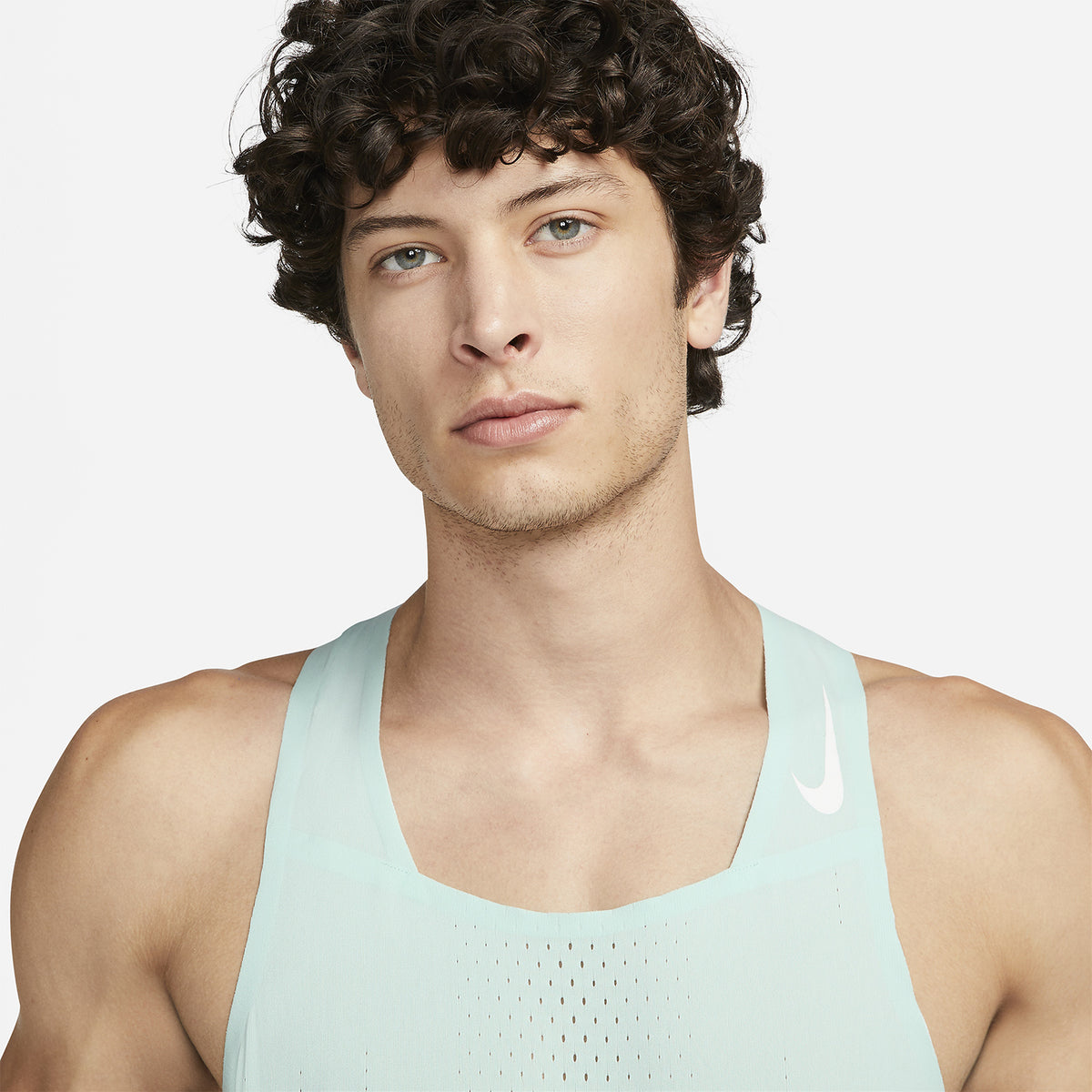 Nike Dri-FIT ADV AeroSwift Canotta Jade Ice/White