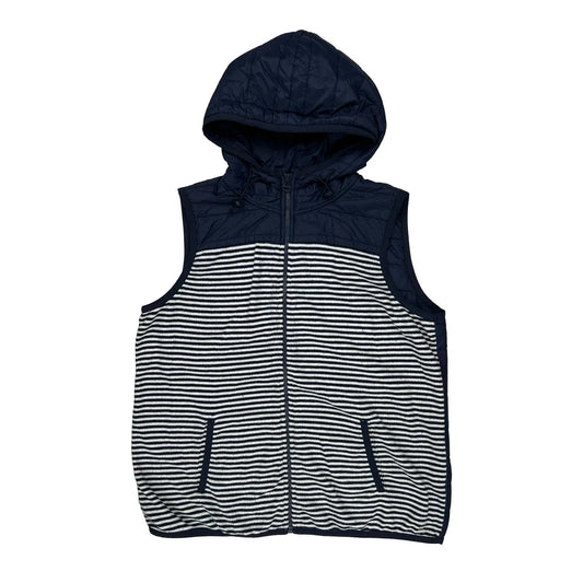 Tommy Hilfiger Striped Vest - Large Navy Polyester