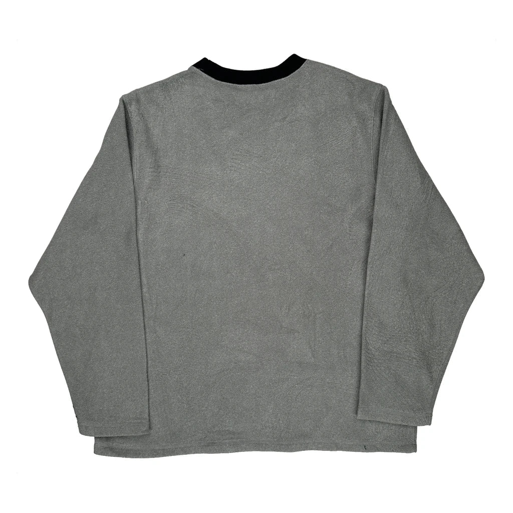 Mickey Mouse Disney Cartoon Long Sleeve T-Shirt - Medium Gray Polyester