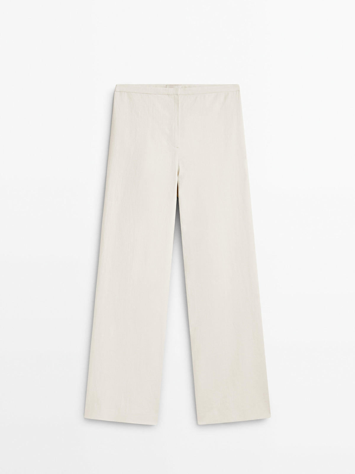 Pantalón traje lino Limited edition - MARFIL