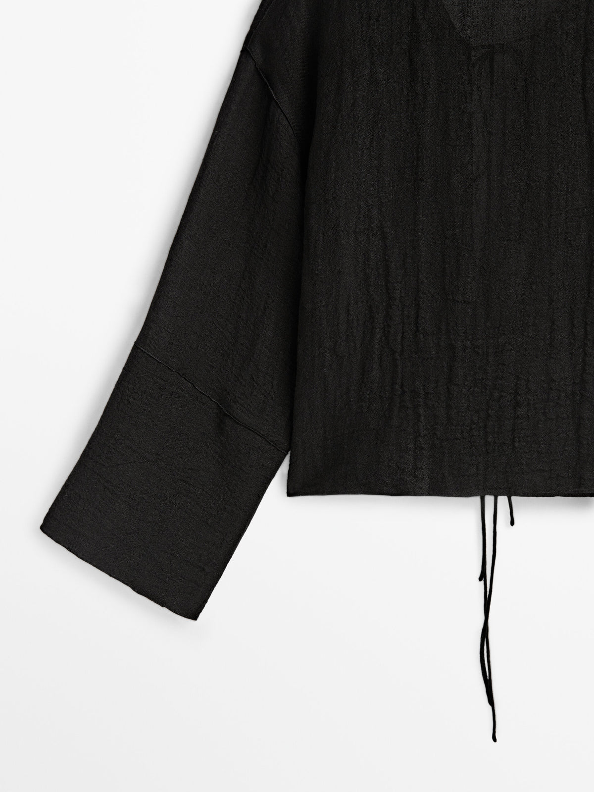 Camisa detalle lazos espalda Limited Edition - NEGRO