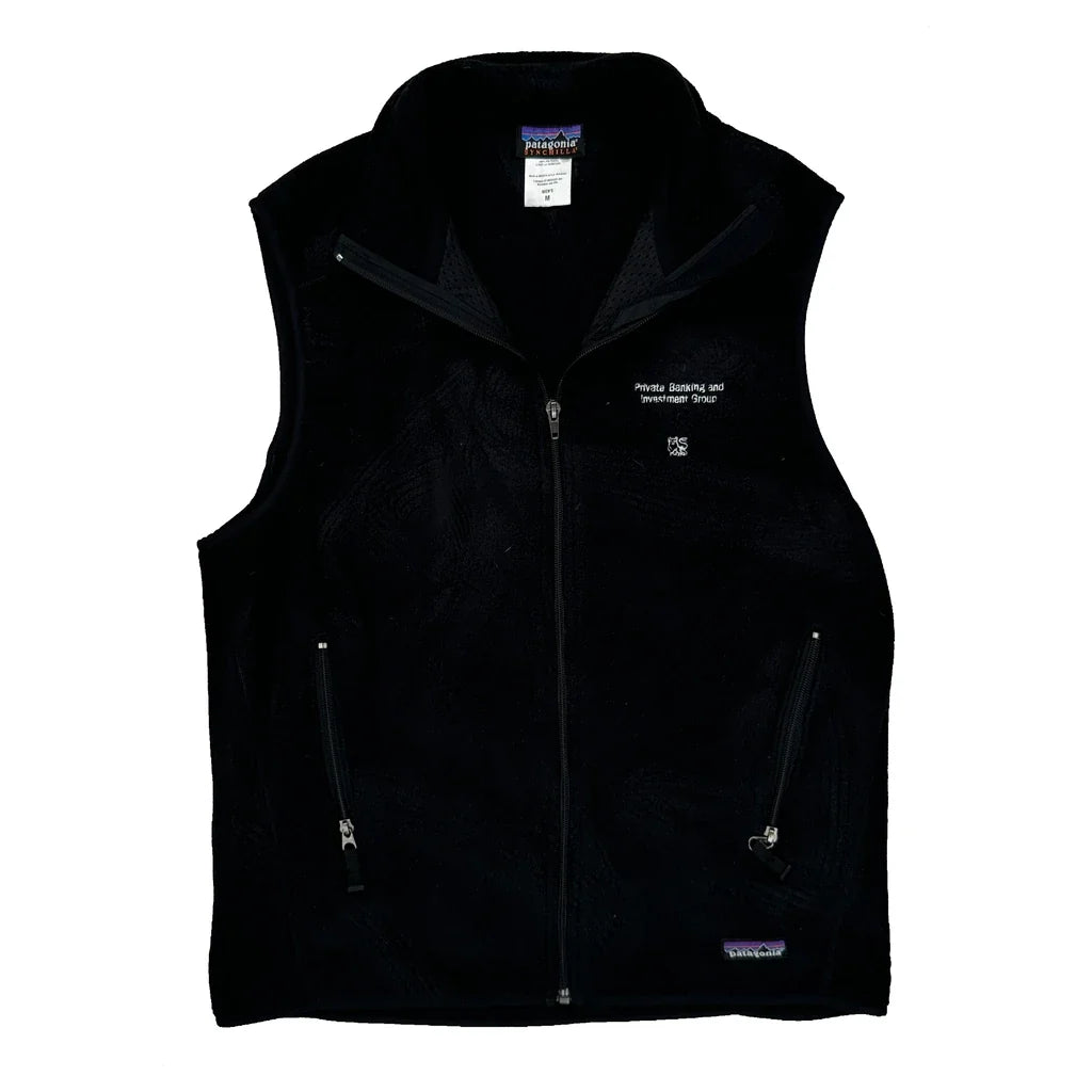 Patagonia Synchilla Fleece Vest - Medium Black Polyester