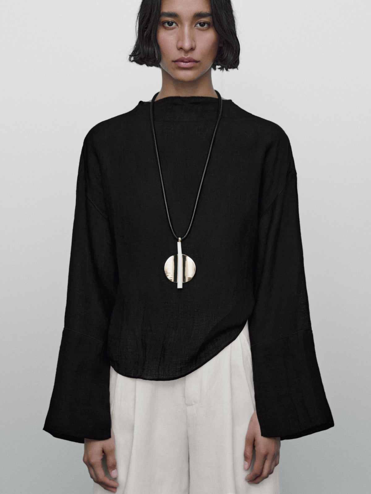 Camisa detalle lazos espalda Limited Edition - NEGRO